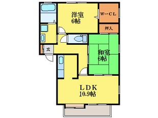 地蔵橋駅 徒歩5分 2階の物件間取画像